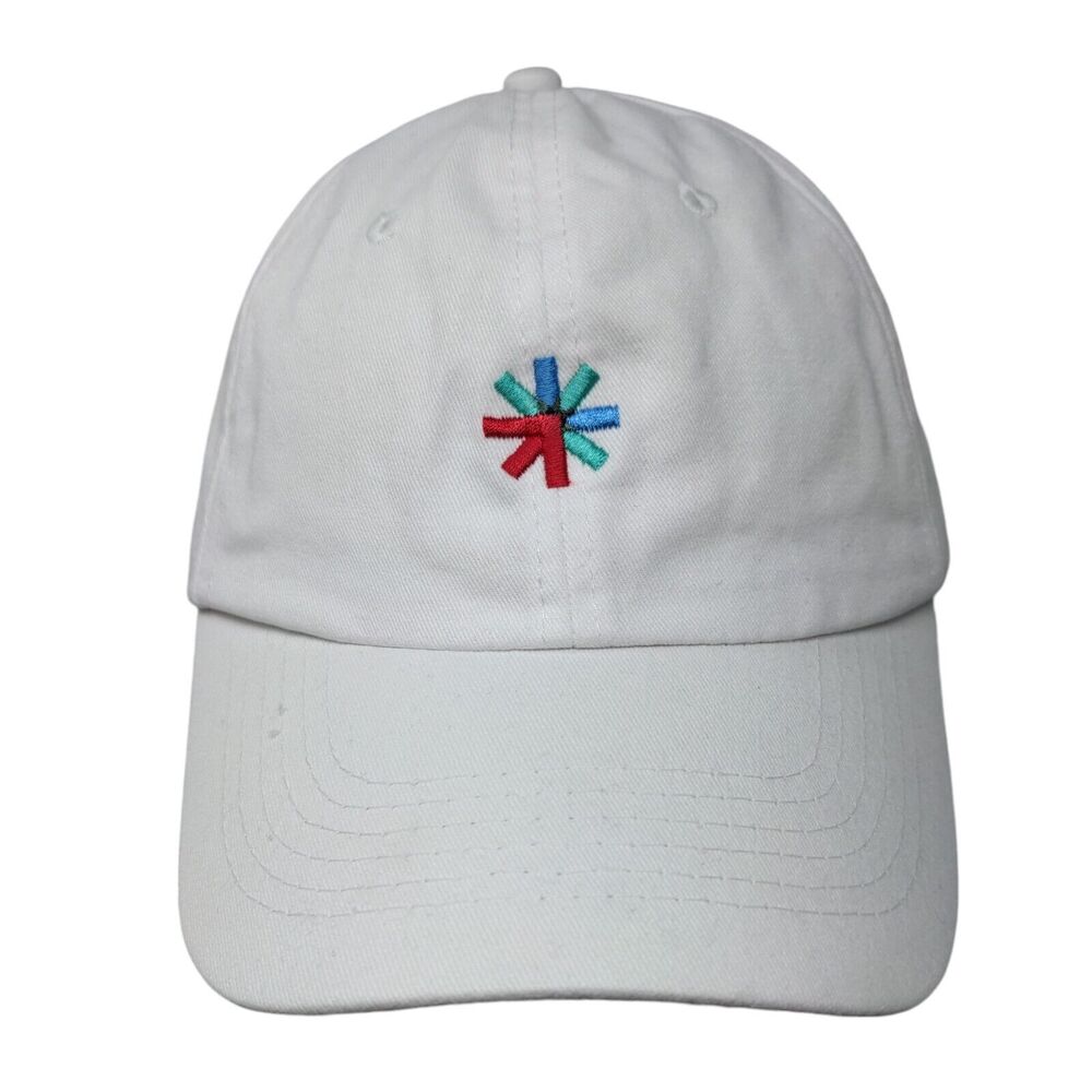 Apollo USA Slideback Hat White One Size Adjustable Embroidered Vented Holes